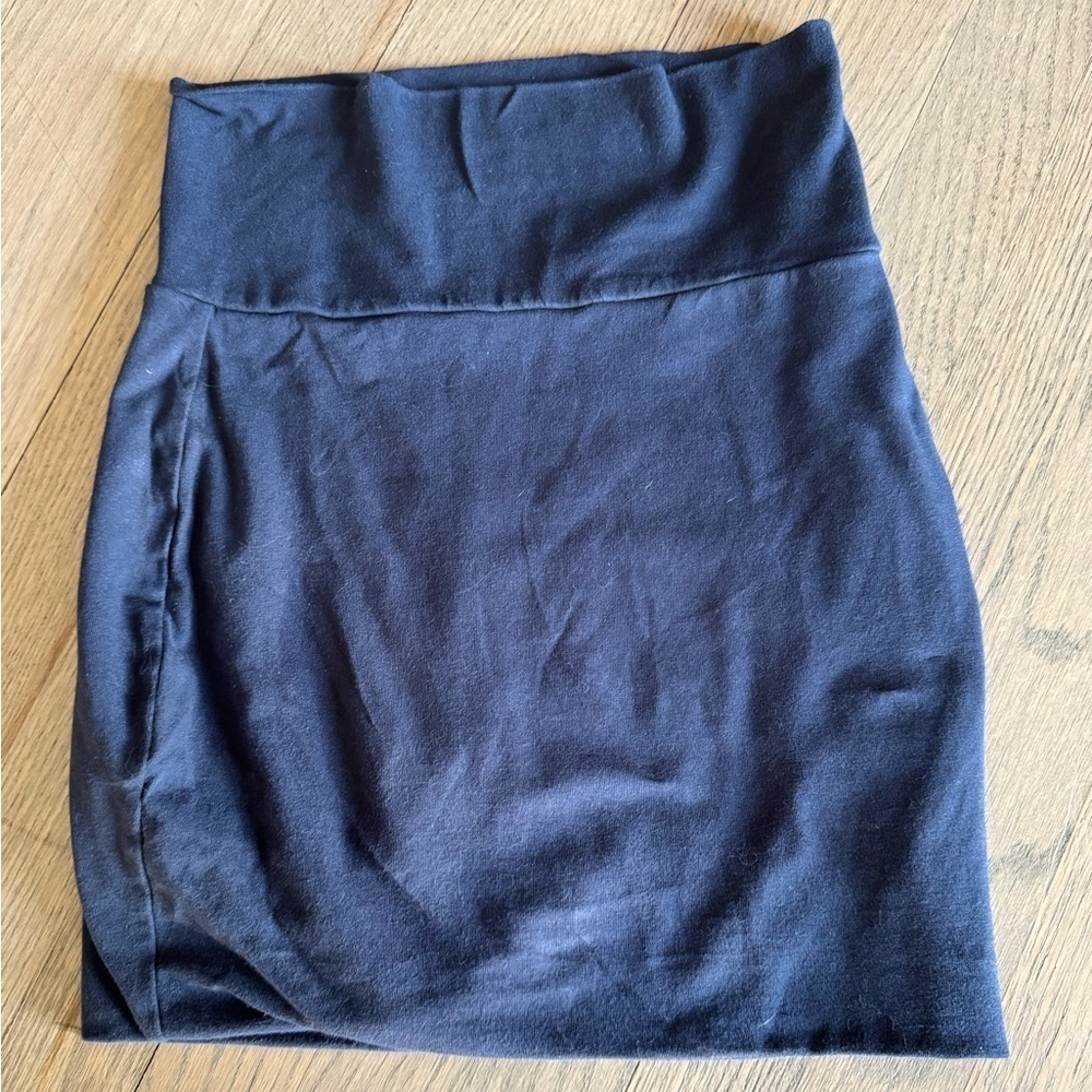 Lily Rose Navy Blue Mini Pencil Skirt, size small